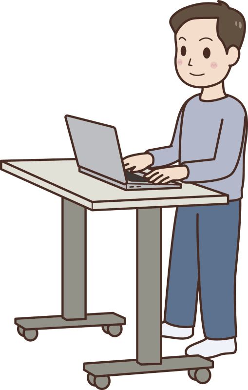 スタンディングデスクのイラスト